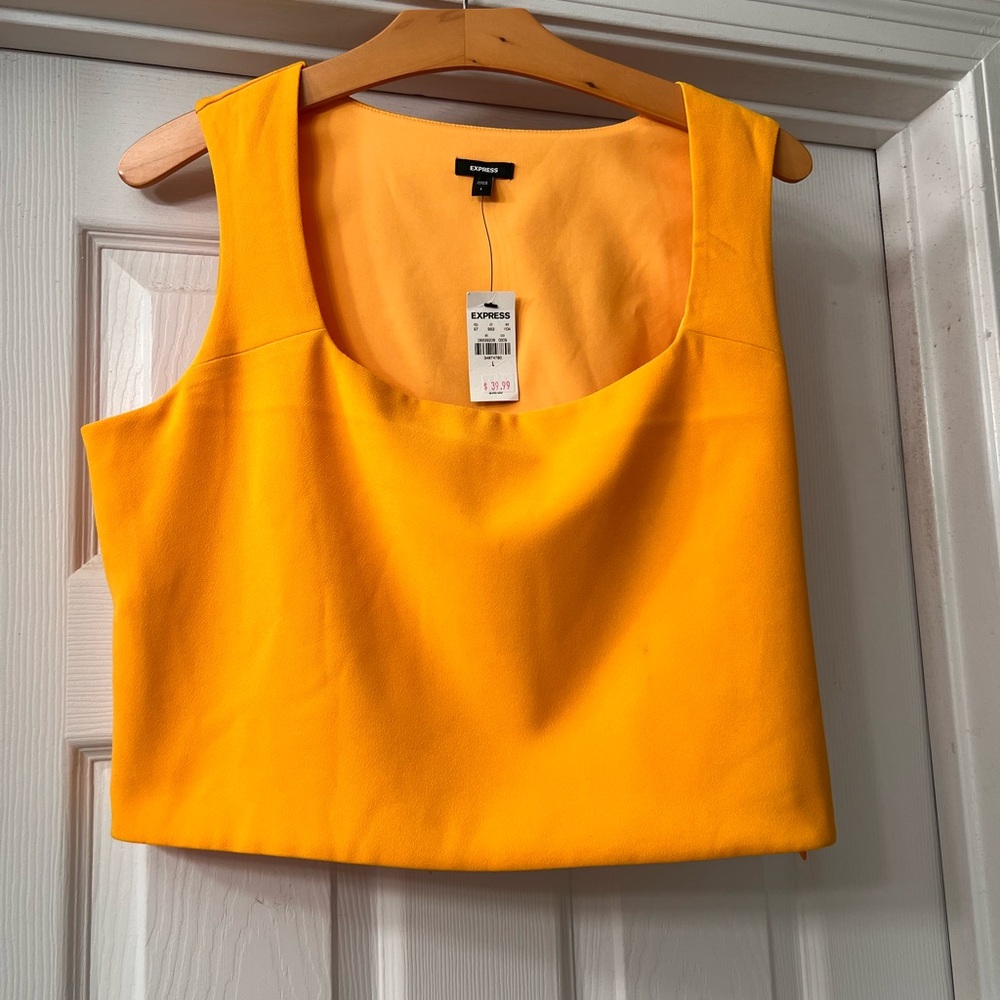 Express Yellow Sleeveless Top